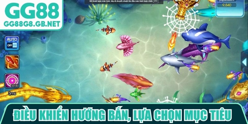 Điều khiển hướng bắn, lựa chọn mục tiêu và sử dụng đạn hợp lý